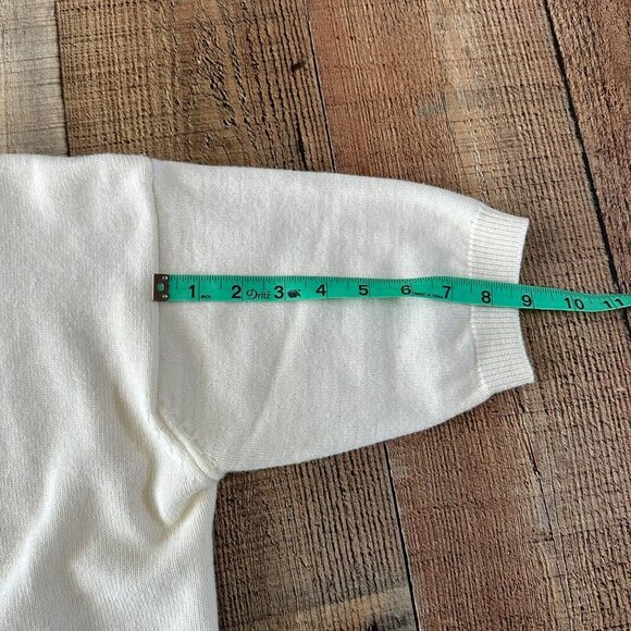 Rafaella Petites Cream Sweater - Wool & Acrylic - S - Warm & Cozy Chic - Picture 4 of 8